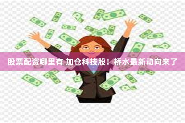股票配资哪里有 加仓科技股！桥水最新动向来了