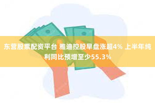 东营股票配资平台 雅迪控股早盘涨超4% 上半年纯利同比预增至少55.3%